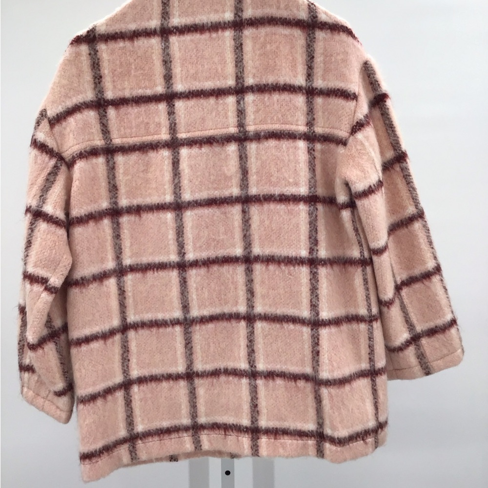 Topshop Women's Pink and Cream Coat Size 0-2 - Picture 2 of 2